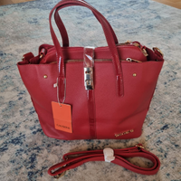 Borsa a spalla rossa Galitzine