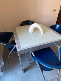 Set Calligaris Originale: Tavolo Allungabile Vetro