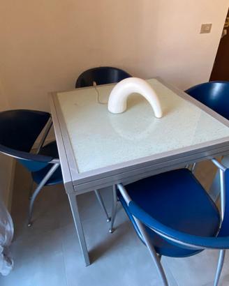 Set Calligaris Originale: Tavolo Allungabile Vetro