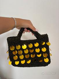 borsa paillettes fatta a mano