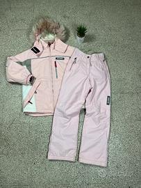 Set Tuta Colmar Rosa Con Pelliccia - tg M Donna