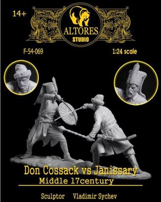 Cosacco vs Giannizzero Middle miniature 54mm