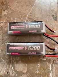 2x LiPo batterie FullPower 5S 6200mah 35-55C