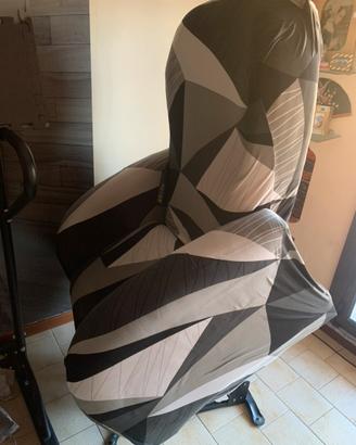 Poltrona artigianale alzata assistita + massaggi