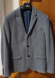 Giacca blazer uomo Celio, Taglia M, blu e grigio