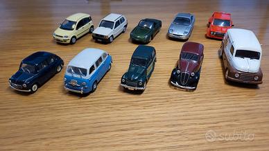 Lotto 10 modellini Fiat  scala 1:43