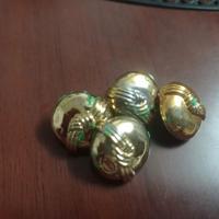 Bottoni militari dorati vintage – Lotto da 4