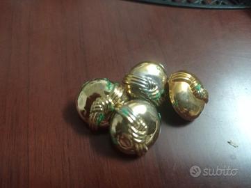 Bottoni militari dorati vintage – Lotto da 4