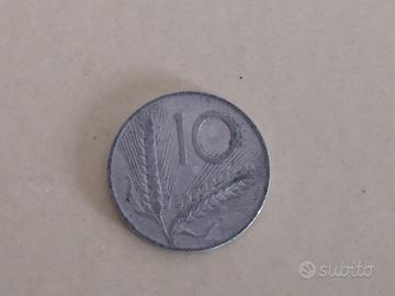 Moneta da 10 lire anno 1951