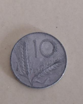 Moneta da 10 lire anno 1951