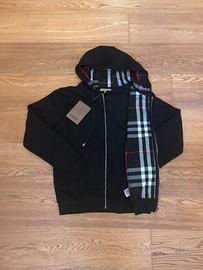 Felpa zip burberry