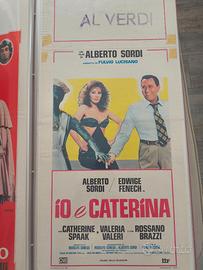 Locandina 33x70 film Io e Caterina di Sordi 1980