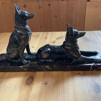 Scultura bronzo e marmo fine 1900