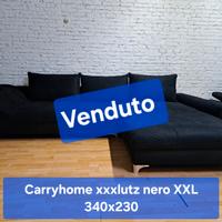 Divano con penisola Design XXL Nero🖤