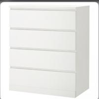Cassettiera MALM 4 cassetti (bianca)