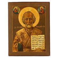 Icona russa antica San Nicola Taumaturga