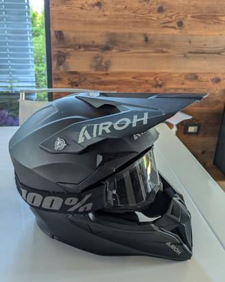 Casco moto Airoh+maschera