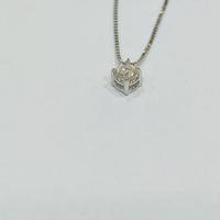 COLLANA PUNTO LUCE ORO 18KT BRILLANTE 0.22 E IGI