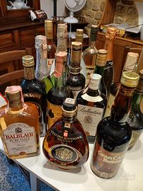 collezione vintage wisky grappe cognac brandy 