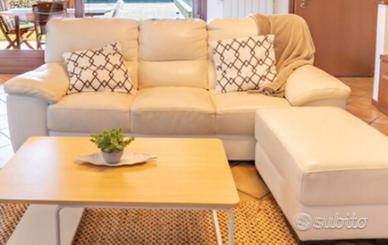 Divano vera pelle bianco Poltronesofà