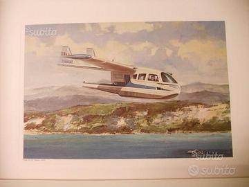 Collezione stampe aerei elicotteri Breda Nardi