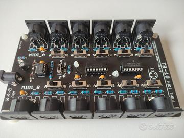 MIDI THRU BOX Patchbay Merger 2 IN 10 OUT