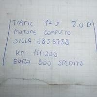 Motore completo trafic j855758