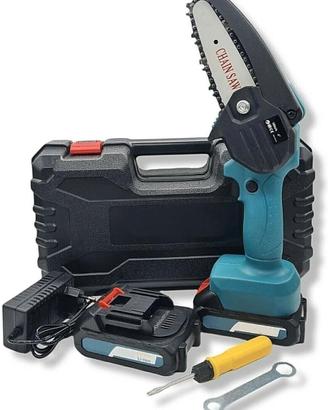 Mini motosega a batteria 2 Batterie Elettrosega el