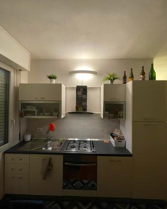 Cucina lineare completa di elettrodomestici