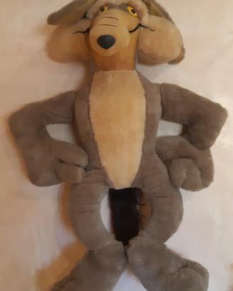 peluche gigante willy il coyote vintage  anni 90 l