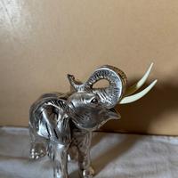 Statuetta Elefante Argentato