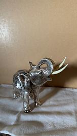 Statuetta Elefante Argentato
