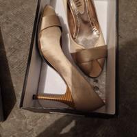 Chanel - sandalo seta avorio