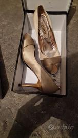 Chanel - sandalo seta avorio