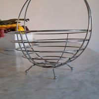 Portafrutta acciaio design 