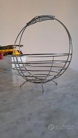 Portafrutta acciaio design 