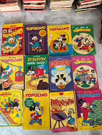 Topolino - fumetti anni ‘60/70, batch da 12