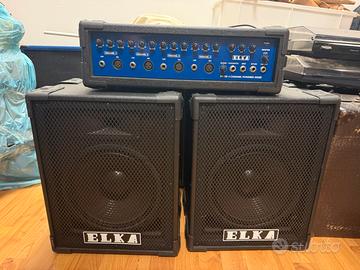 Impianto voce ELKA: mixer amplificato e 2 casse