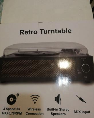 Giradischi wireless retro Turntable