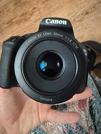 Canon EOS 2000d +ef lens 55mm 1:1,8 + efs 18-55mm