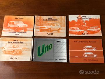 FIAT Libretto manutenzione  Uno Panda 126  127 128
