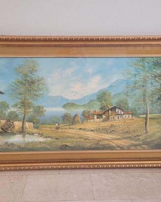 Quadro con cornice in legno