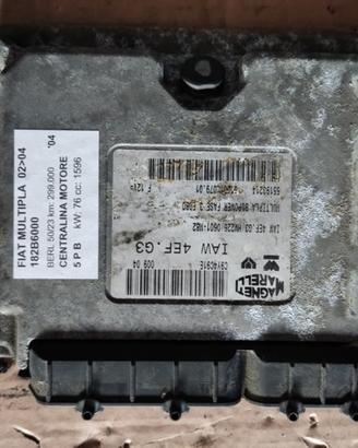 Centralina mot FIAT MULTIPLA 1596cc benz 2004