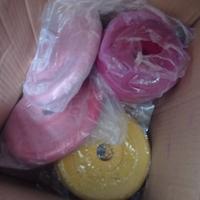 Pesi a disco gommati per palestra