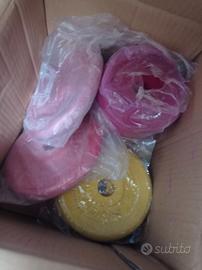 Pesi a disco gommati per palestra