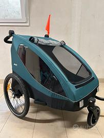 Rimorchio-Passeggino per 2 Bambini, HAUCK Dryk Duo