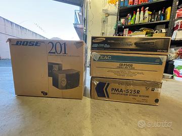 Amplificatore-casse-lettore cd- lettore dvd