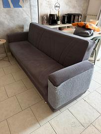 Divano letto 3 posti grigio