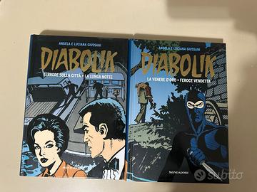Diabolik Mondadori 2 volumi cartonati Giussani