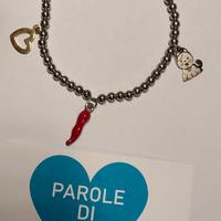 Bracciale Gatto e Cornetto 